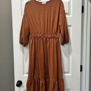 Dainty Jewells Dress in Rust Orange Size Small